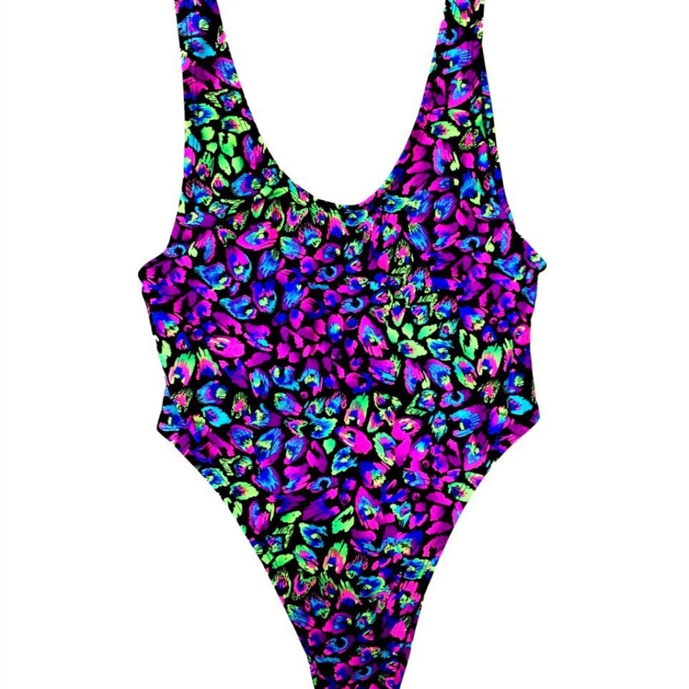 NWT PURPLE MIDNIGHT DISCO RAVE BODYSUIT XXL